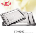 Hot Sale Stainless Steel Roasting Tray /Shallow Dish/Plate